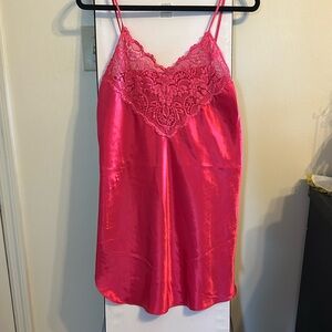 Vintage Pink Lace Slip Dress